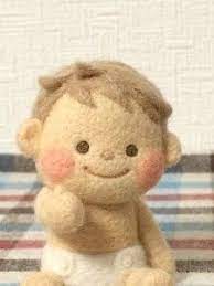 羊毛フェルト 赤ちゃん ニードルフェルトの動物 赤ちゃん 人形 キャラクター フェルト