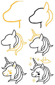 1001 Idees Pour Faire De L Art Original Avec Un Dessin Licorne En 2020 Dessin Dessins Faciles Dessin Personnage