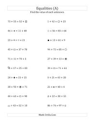 We will call this solving an equation for a specific variable in general. The Solving For Unknowns In Equalities With Addition 1 To 99 A Math Worksheet From The Algebra Worksheets Pa Algebra Worksheets Solving Equations Gcse Math