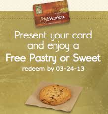 This quality on your card can then be utilized as within store credit. Panera Bread Free Drink Pastry Or Sweet Freebieshark Com