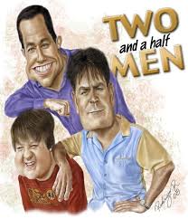 Two And A Half Men 2003 2015 In 2020 Half Man Celebrity Caricatures Celebrities Funny
