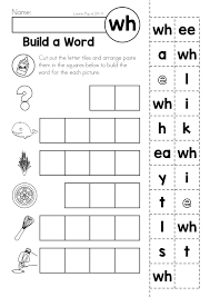 Free Digraph Wh Phonics Word Work Multiple Phonograms Phoneme Segmentation Build A Kindergarten Worksheets Phonics Words Kindergarten Math Worksheets Free