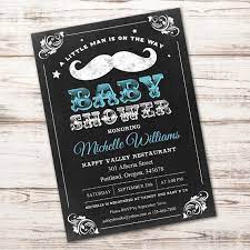 Moustache Baby Shower Invitation Printable Edit With Adobe Readerparty Printables