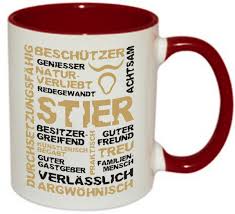 Maybe you would like to learn more about one of these? Mug Two Tones Handle Handle Colored Inside With Star Sign Stier