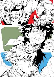 Kirishima then asked bakugou to invite deku to his party, so he could see what todoroki has done. Bakugou Katsuki Midoriya Izuku And Todoroki Shouto Anime My Hero Academia My Hero