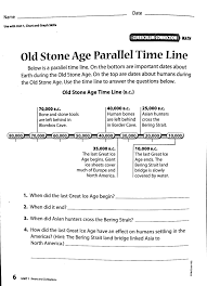 Chapter 1 Early People Important Dates 6th Grade Worksheets Charts And Graphs