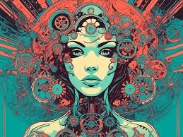 mymodel> Trippy, psychedelic, poster art, illustrat...