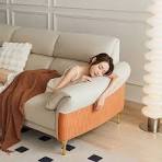 LINSY Sofa Kain Warna Beige Modern BS190-A Pabrikan FURNITUR ...