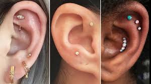 A cleansing wipe gloves needle. Types Of Ear Piercings Guide To Ear Piercing Placement Allure