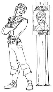 Flynn Rider Coloring Pages Colouring Pages Flynn Rider