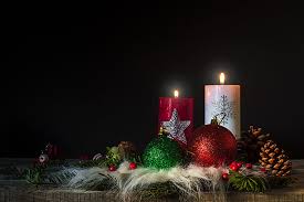 Royalty Free Photo Two White And Red Pillar Candles Pickpik