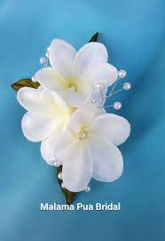 Hawaiian Plumeria Hair Clip Hair Accessories Silk Flower Clip Beach Wedding Custom Headpiece We Floral Hair Clip Silk Hair Flower Beach Wedding Headpieces