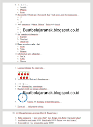 Latihan Soal Matematika Kelas 1 Sd Semester 1 Buat Belajar Anak