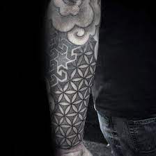 Maybe you would like to learn more about one of these? Forearm Sleeve Tattoo With Flower Of Life Design For Men Flower Of Life Tattoo Life Tattoos Tattoo Designs Men