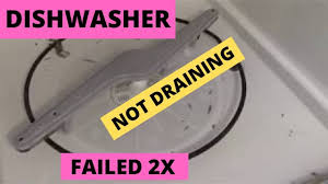 Frigidare Dishwasher Not Draining Failed 2x Diy Unclogged Dishwasher Youtube