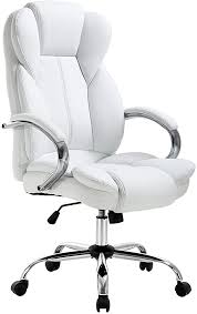 • oversized tractor shaped seat with durable polyurethane saarinen chairs in spinneybeck® amazon 3001and sprite chairs in lime and white complement the aesthetic. Amazon Com Ergonomic Office Chair Desk Chair Pu Leather Computer Chair Executive Adjustable Cheap Office Chairs White Office Chair White Leather Office Chair