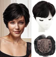 TOPPER PER CAPELLI vergini umani da donna 4,7""x5,5"" mono con parte  superiore in seta 10""~18" EUR 161,56