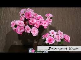 Hiasan bunga dari kain flanel; Cara Membuat Bunga Bonsai Dari Kain Flanel How To Make Felt Apricot Blossom Flower Tutorial Yout Felt Flower Tutorial Ribbon Flower Tutorial Felt Flowers