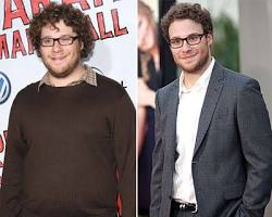 Image of Seth Rogen before and after transformation