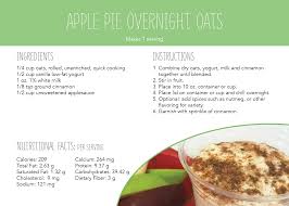 Make this easy overnight oatmeal before you go to bed for a healthy breakfast that's ready to grab and go in the morning. Apple Pie Overnight Oats Recipe U S Dairy