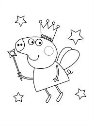 The kid's show is broadcast. Peppa Pig Fairy Coloring Pages Peppa Pig Coloring Pages Peppa Pig Colouring Fairy Coloring Pages