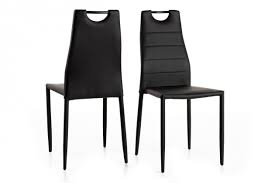 A cosy home needs decorative accessories. Set Of 4 Chairs St1703 Black Meubis
