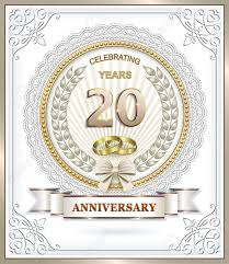 We invite you to visit us before your 25th anniversary and we will give you suggestions for celebrating your silver anniversary. 20th Wedding Anniversary Royalty Free Cliparts Vectors And Stock Illustration Image 51309119