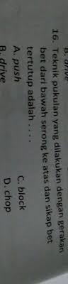 Backhand drive adalah teknik pukulan yang dilakukan dengan gerakan bet dari bawah serong ke atas dan sikap bet clip, dengan bet berada disebelah kiri depan pemukul. Dengan Gerakan Bet Dari Bawah Serong Ke Atas Dan Sikap Bet Tertutup Adalah Brainly Co Id