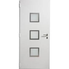 Porte Entree Maison Aluminium Seattle Artens Poussant Droit H215 X L90cm Materiaux Menuiserie Bois Travaux Amena Porte Entree Maison Portes Entree Maison