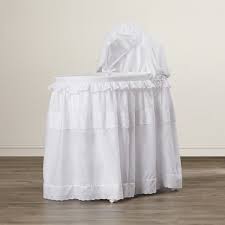 Priscilla Rocking Bassinet With Bedding Rocking Bassinet White Bassinet Bassinet