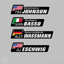 Pro Replica Cannondale 10 Pack Name Stickers Cannondale Custom Stickers