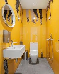 Like many people, i have wondered how to decorate a bathroom. Fine 45 Small Yellow Bathroom Decorating Ideas Yellow Bathroom Decor Yellow Bathrooms Bathroom Design Small