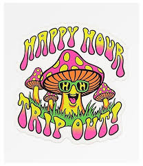 Pin By Michelle Marquez On Let S Be Blunt Baby Mushroom Drawing Hippie Sticker Hippie Painting