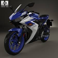 3d Model Of Yamaha Yzf R3 2015 Yamaha Yzf Yamaha Super Bikes