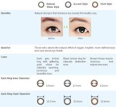 Acuvue Color Contacts Chart