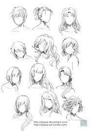 Hair Reference 3 By Disaya On Deviantart In 2021 Manga Hair Manga Hair Reference Manga Drawing Tutorials