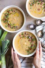Cauliflower Leek And Potato Soup Dairy Free The Forked Spoon Recipe Healthy Recipes Soup Recipes Healthy Sweet Snacks