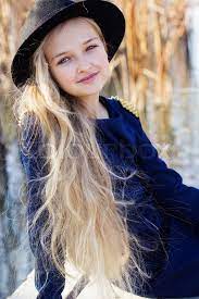 The dna for blonde or red hair is not as strong as brown. Little Cute Pretty Girl With Blonde Stock Image Colourbox