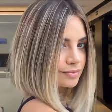 Lob Haircut Discover Beautiful Blonde Long Straight Curly Bob Hairstyle Vou De Vermel Beautiful Blonde Curly Bob Hairstyles Short Hair Styles Bob Hairstyles