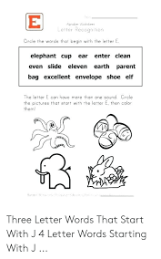 If you buy from a link, we may earn a commission. Alphabet Worksheet Letter Recognition Circle The Words That Begin With The Letter E Elephant Cup Ear Enter Clean Even Slide Eleven Earth Parent Bag Excellent Envelope Shoe Elf The Letter E Can