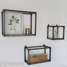 wandkastjes woed zijn een stoere industriele en decoratieve wanddecoratie gemaakt van een combinatie van staal home deco thuis woonkamer woonkamer decoratie