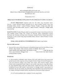 Akta pemberi pinjam wang 1951. Surat Akuan Peminjaman Tanpa Cagaran Jadual J