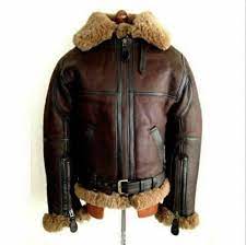 Men S Aviator Raf B3 Reddish Genuine Shearling Leather Etsy In 2021 Real Leather Jacket Flying Jacket Leather Jacket Men