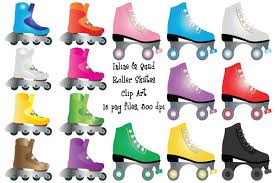 I knew every crack, bump & hump in our sidewalk. Inline And Quad Roller Skate Clip Art By Me And Amelie Thehungryjpeg Com