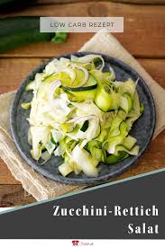 Perfekt Fur Den Nachsten Grillabend Gibt S Einen Leckeren Zucchini Rettich Salat Mit Einer Einfachen Low Carb Vinaigrette Di Rezepte Gemusekuchen Rettichsalat