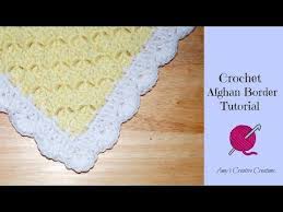 Crochet How To Add A Crochet Border Scalloped X2f Shell Edging Bella Coco Youtube Crochet Afghan Crochet Border Patterns Crochet Border