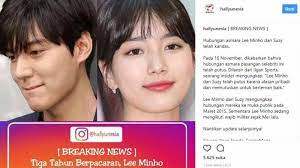 Kabar sedih buat para fans drama korea nih, terutama penggmar lee min ho dan suzy. Suzy Dan Lee Min Ho Dikabarkan Putus Netizen Alhamdulillah Tribunpontianak Co Id