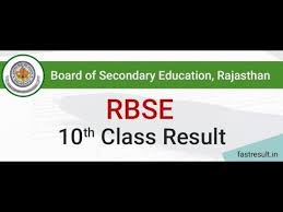 Rbse Board 10th Result 2019 Fastresult 10th Result Secondary Education Education