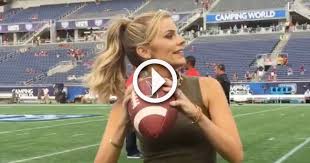 Samantha ponder has an estimated total assets of around $12.5 million beginning at 2019 which she procured via her vocation as a sportscaster. Video Espn S Sam Ponder Shows Off Her Cannon Before Ole Miss Fsu Game