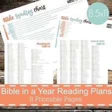 Bible In A Year Reading Plans Chart Bible Reading Chart